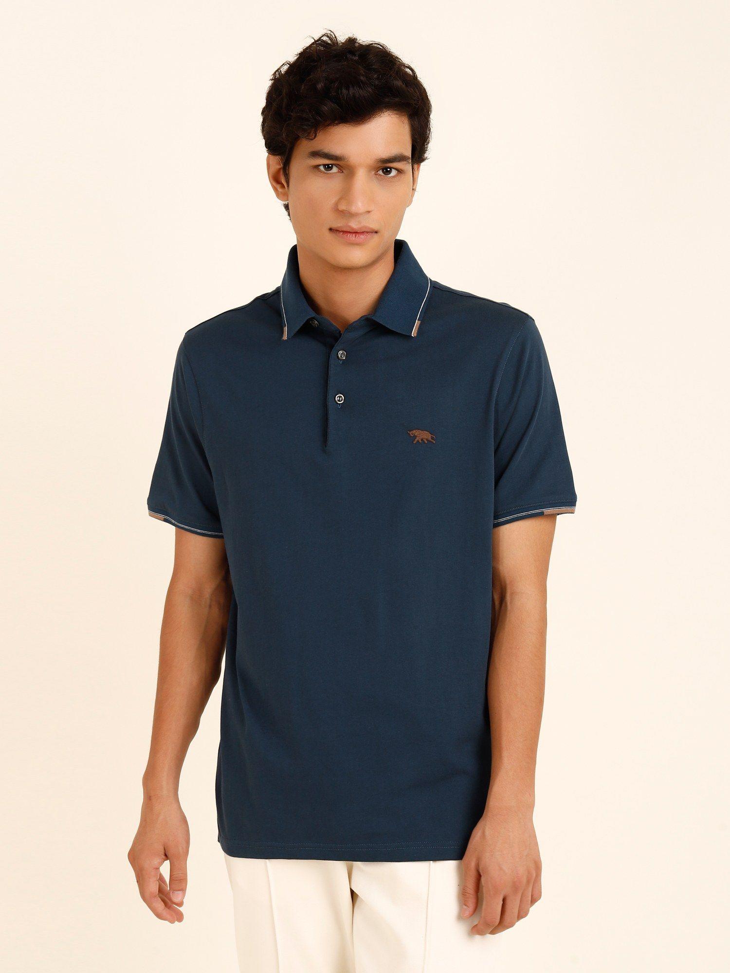 oxford blue polo regular fit-s-reg