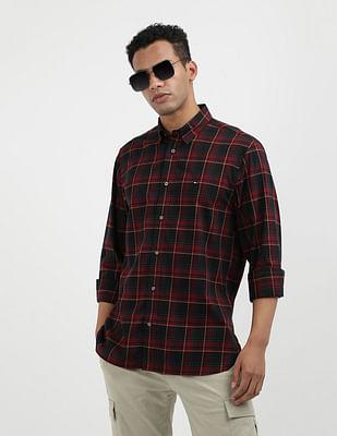 oxford midscale check shirt