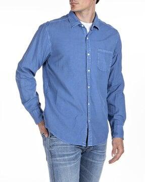 oxford shirt with patch pocket