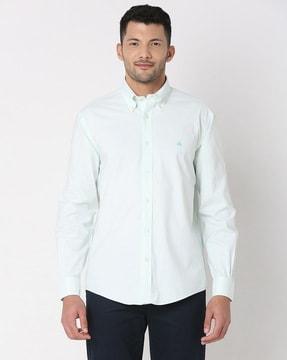 oxford sports shirt with button-down collar