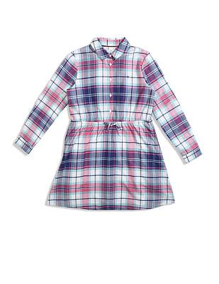 oxford tartan check shirt dress