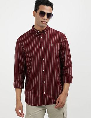 oxford vertical stripe shirt