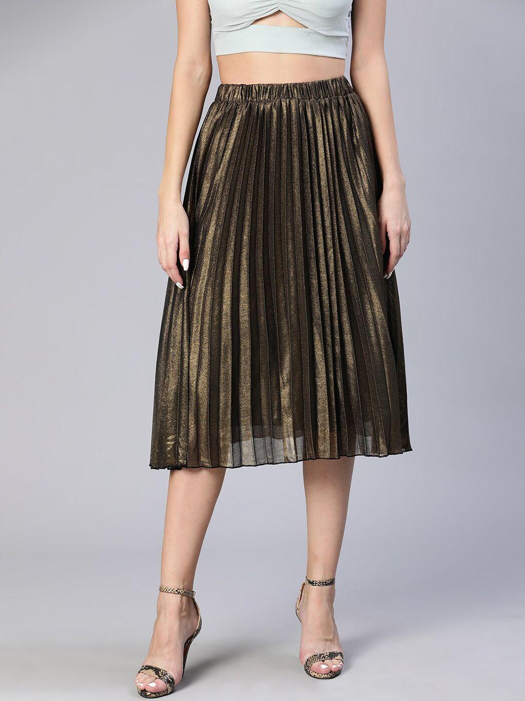 oxolloxo accordion pleated a-line skirt