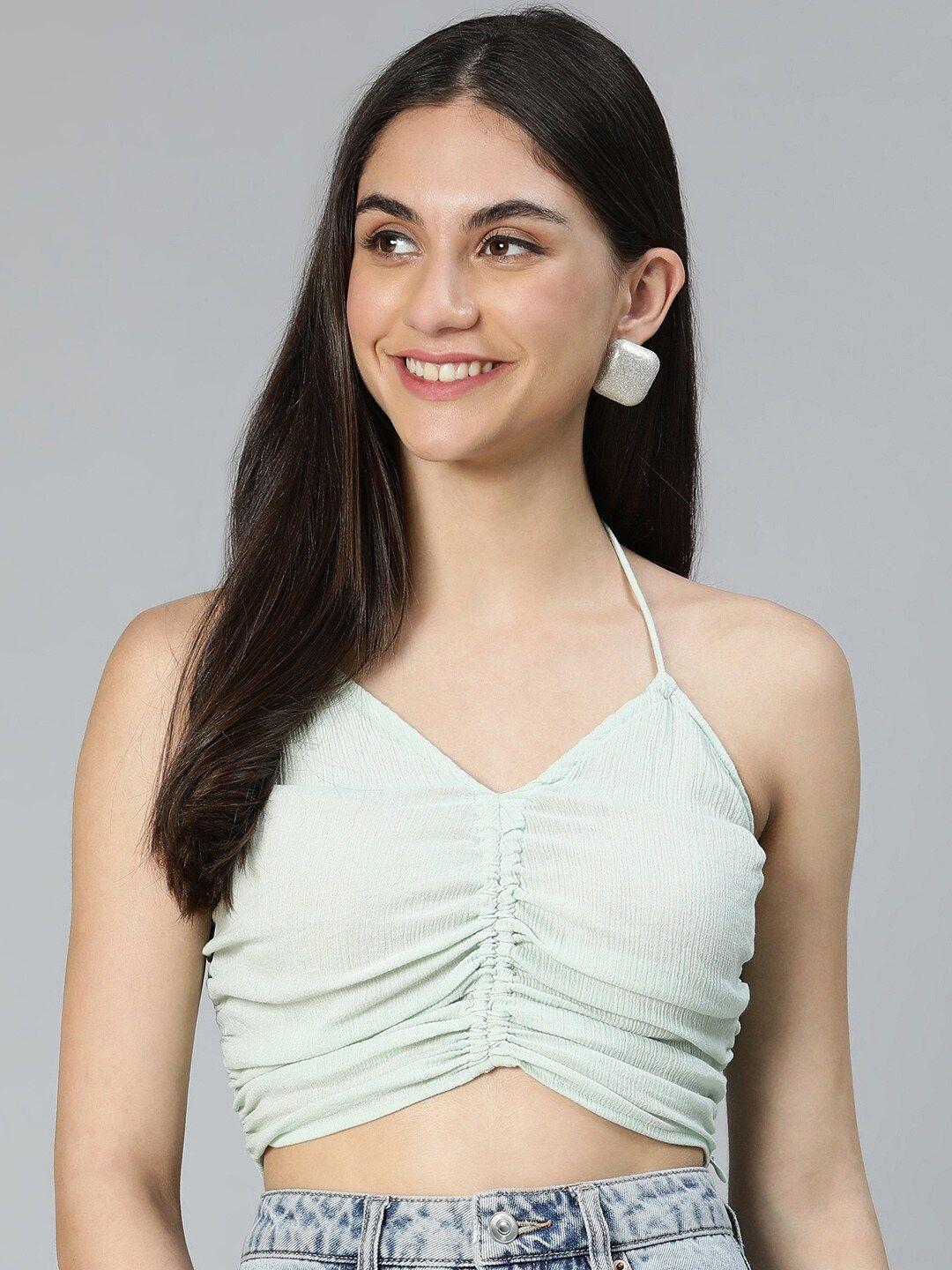 oxolloxo lime green bralette crop top