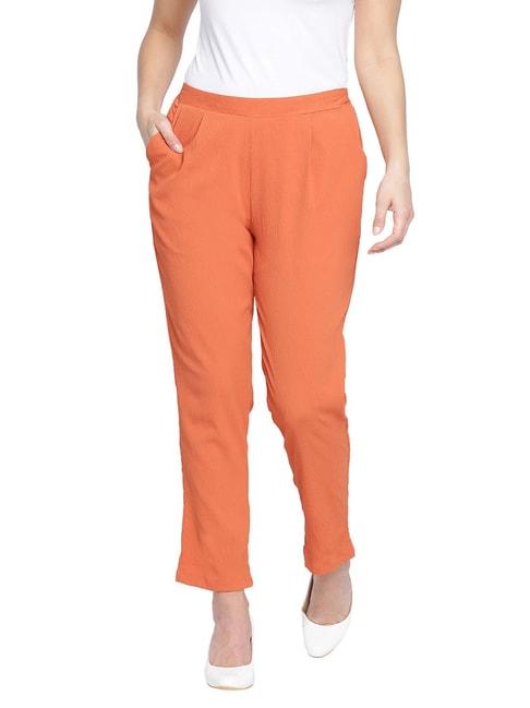 oxolloxo orange regular fit pants