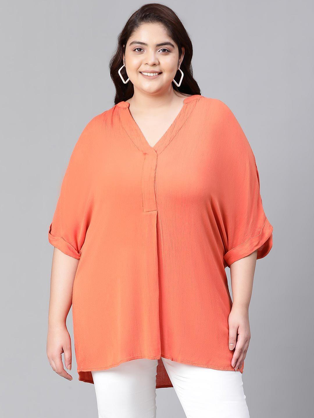 oxolloxo plus size extended sleeves top