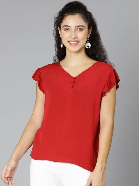 oxolloxo red regular fit top