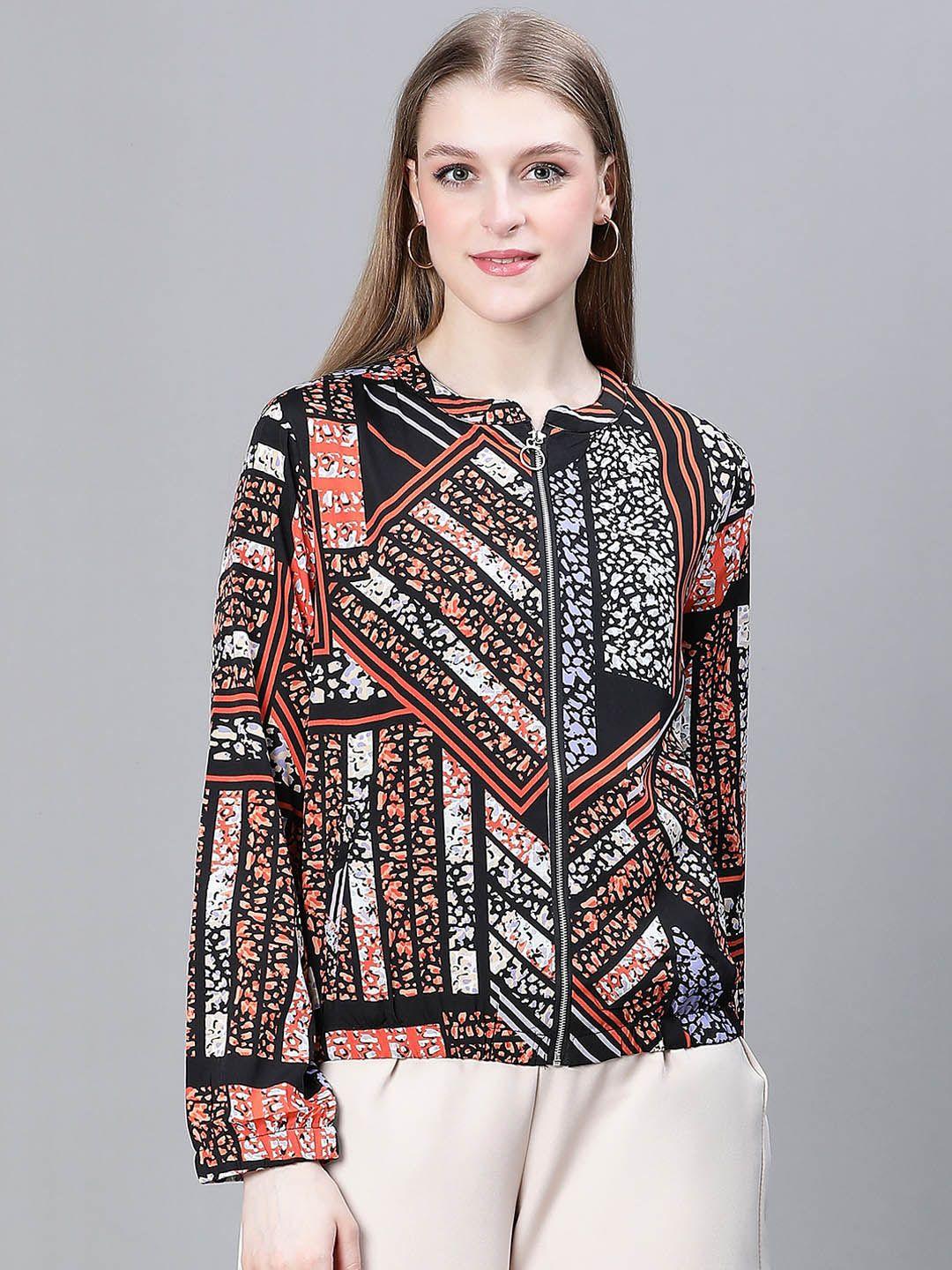 oxolloxo abstract printed lightweight tailored jacket