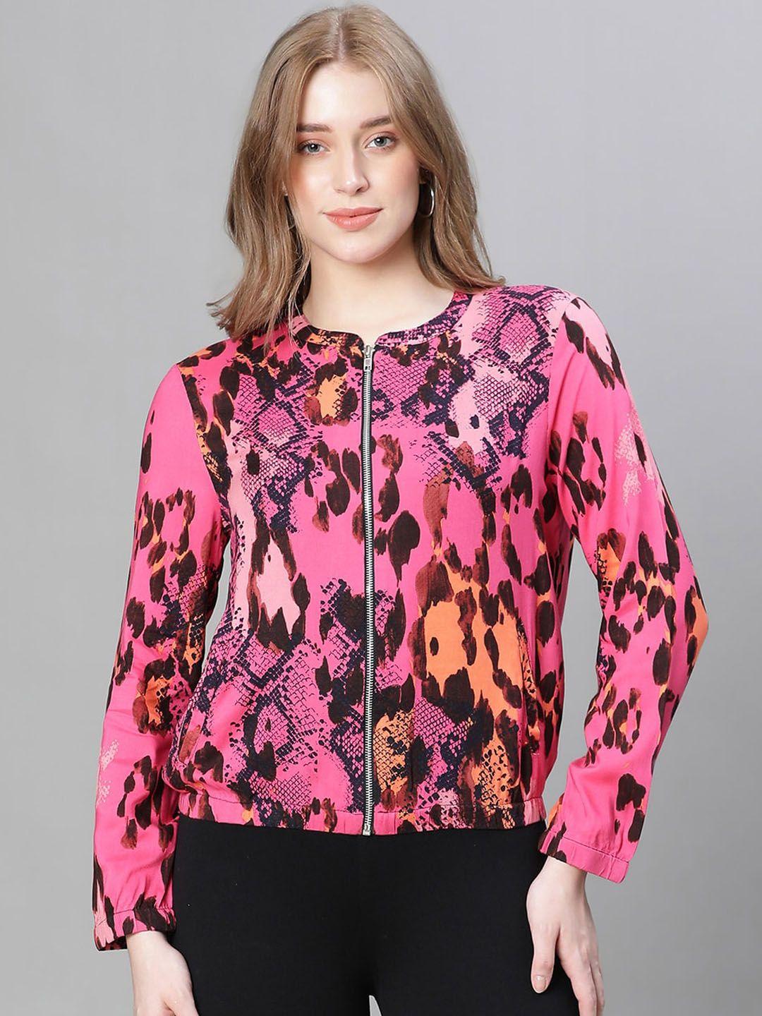 oxolloxo animal printed lightweight tailored jacket