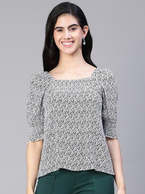 oxolloxo black & white printed top