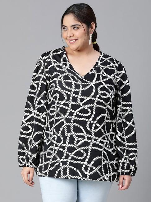 oxolloxo black & white printed top