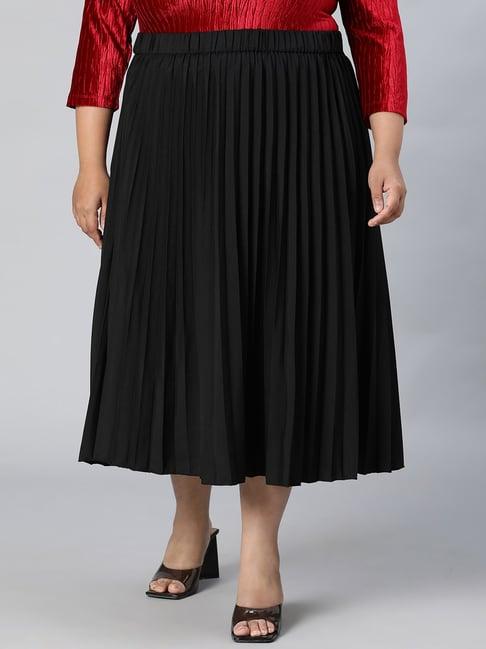 oxolloxo black midi skirt