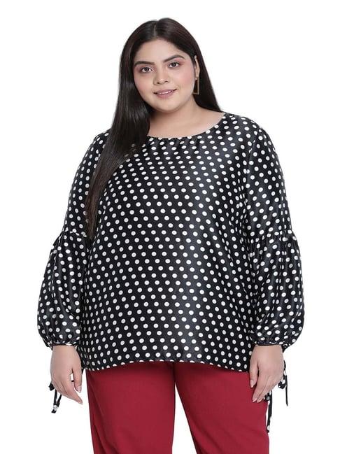 oxolloxo black polka dot top