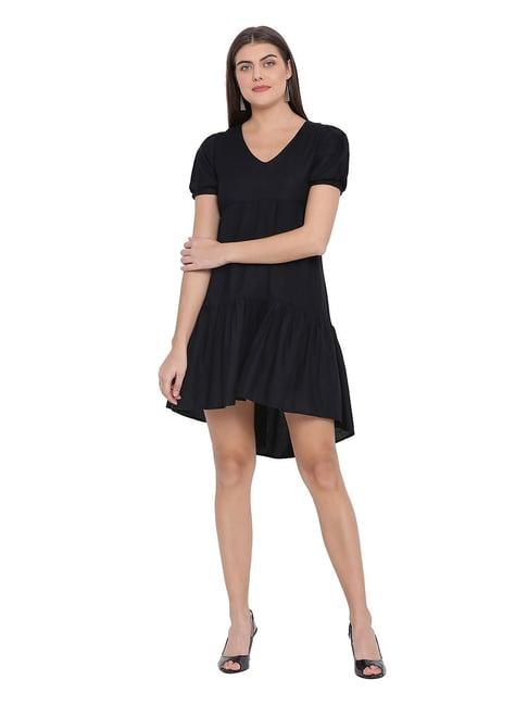 oxolloxo black regular fit benny dress