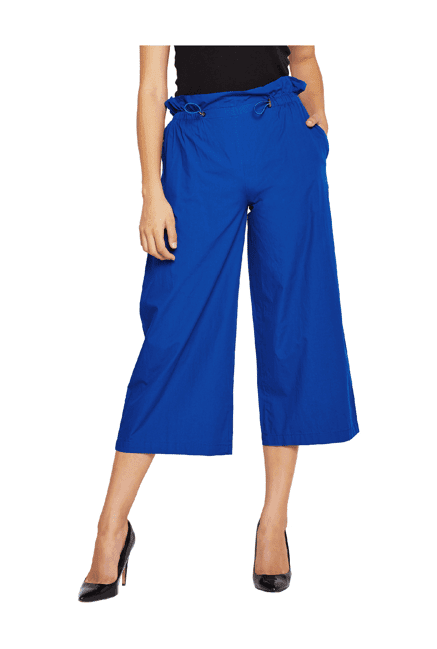 oxolloxo blue comfort fit culottes