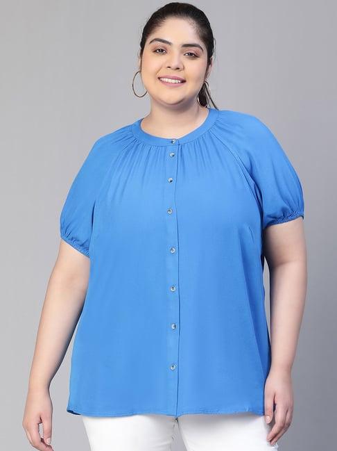 oxolloxo blue regular fit top