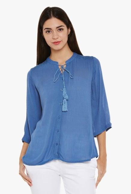 oxolloxo blue regular fit top