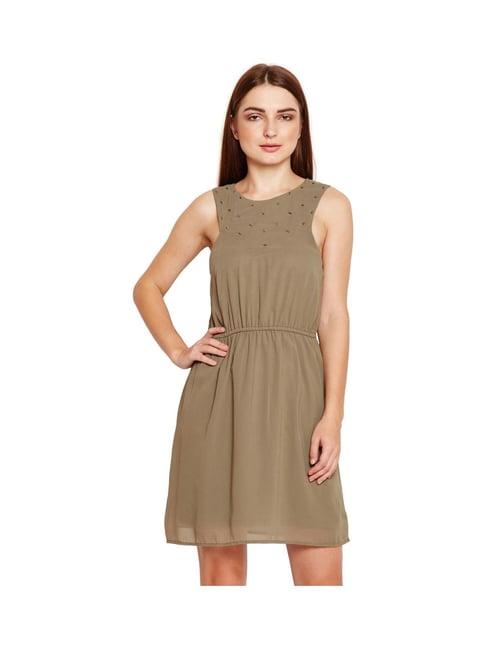 oxolloxo brown women green party dress