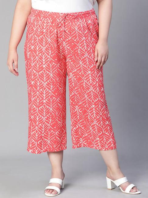 oxolloxo coral printed culottes