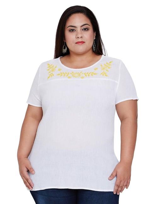 oxolloxo curves white emerald lambada del plus tunic