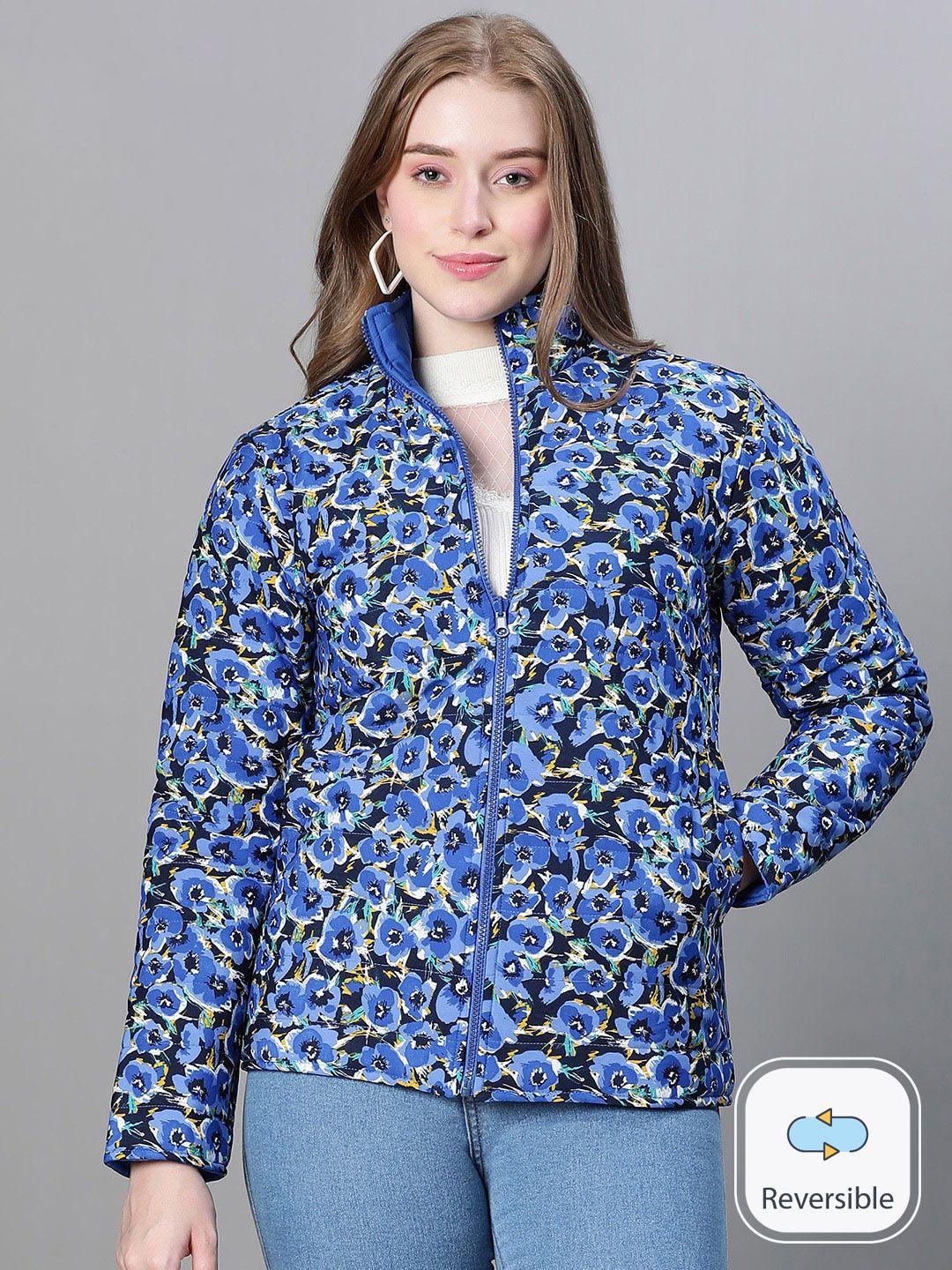 oxolloxo floral printed reversible padded jacket