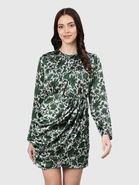 oxolloxo green floral print dress