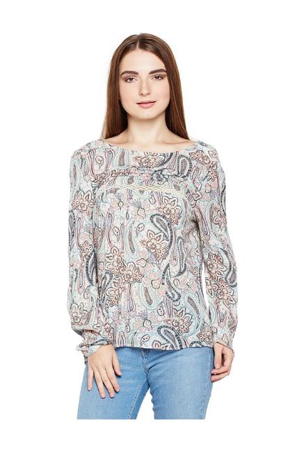 oxolloxo grey printed top