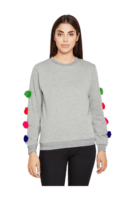 oxolloxo grey textured sweatshirt