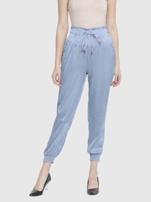 oxolloxo light blue jogger fit trousers