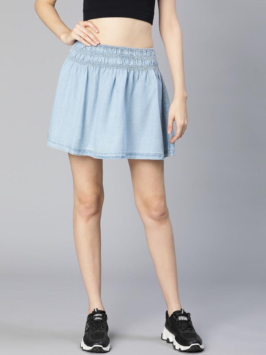 oxolloxo mini a-line denim skirts