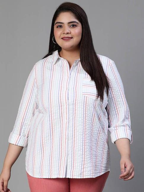 oxolloxo multicolor cotton striped shirt