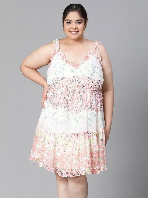 oxolloxo multicolor floral print a line dress