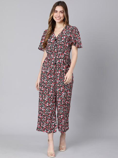 oxolloxo multicolor floral print jumpsuit