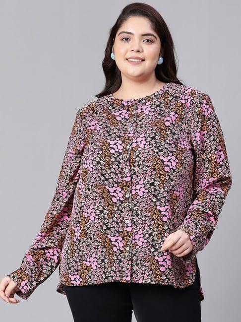 oxolloxo multicolor floral print shirt