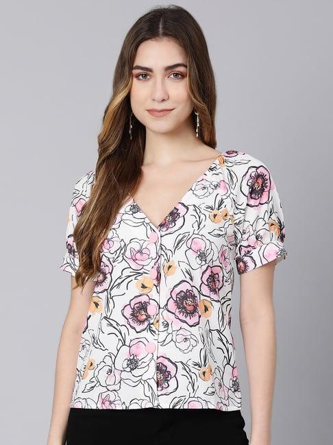 oxolloxo multicolor floral print top