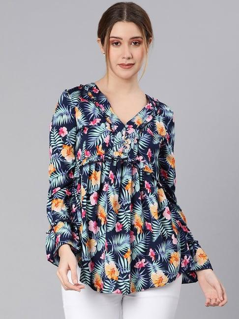 oxolloxo multicolor floral print top