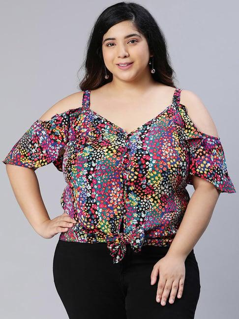 oxolloxo multicolor floral print top