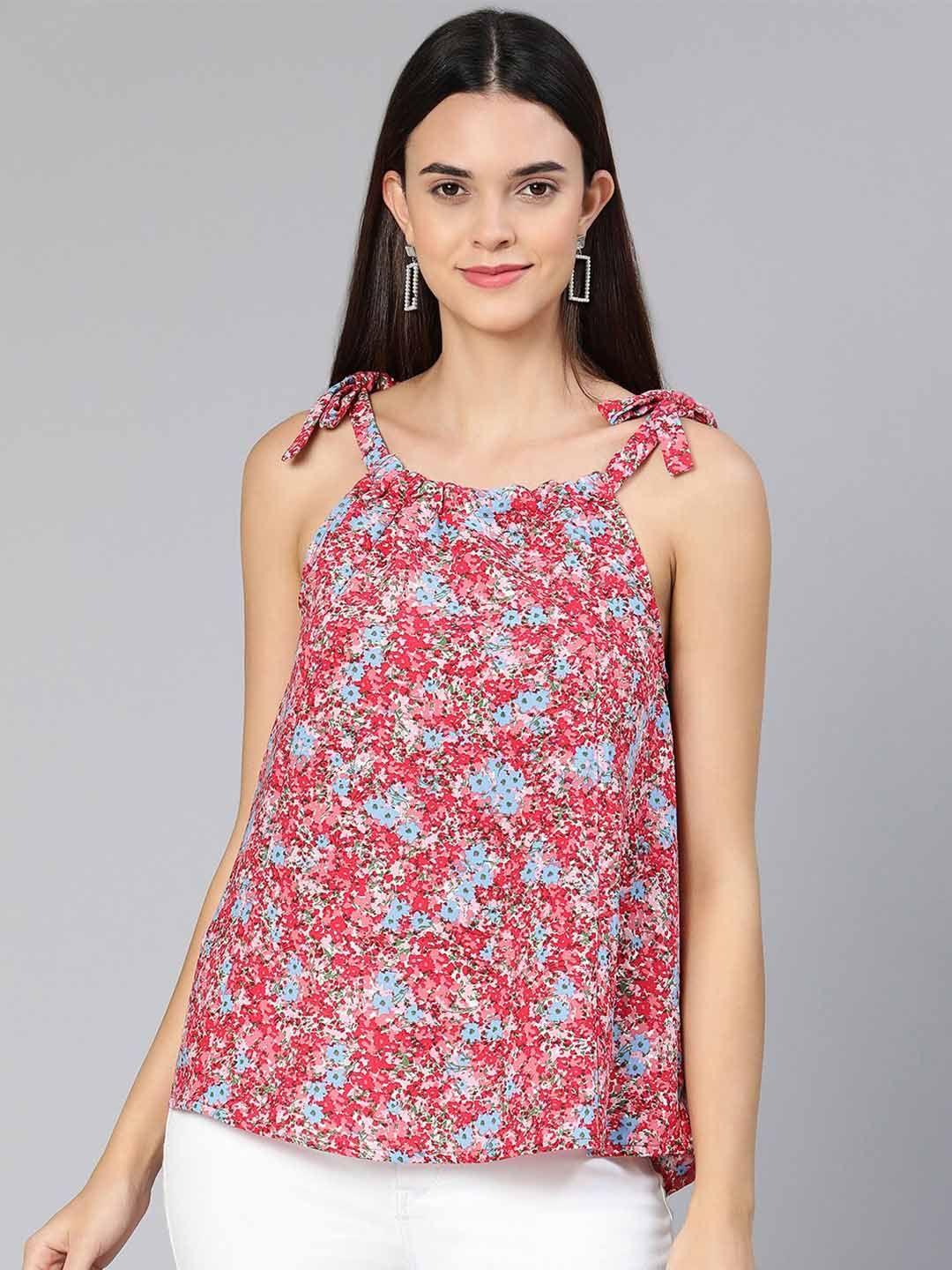 oxolloxo multicoloured floral print top