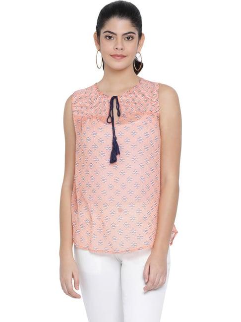 oxolloxo peach printed top