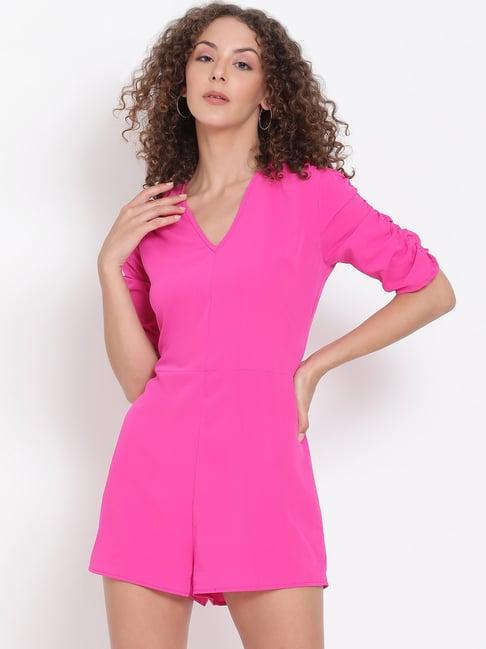 oxolloxo pink mini playsuit