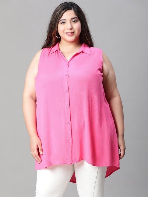 oxolloxo pink regular fit shirt