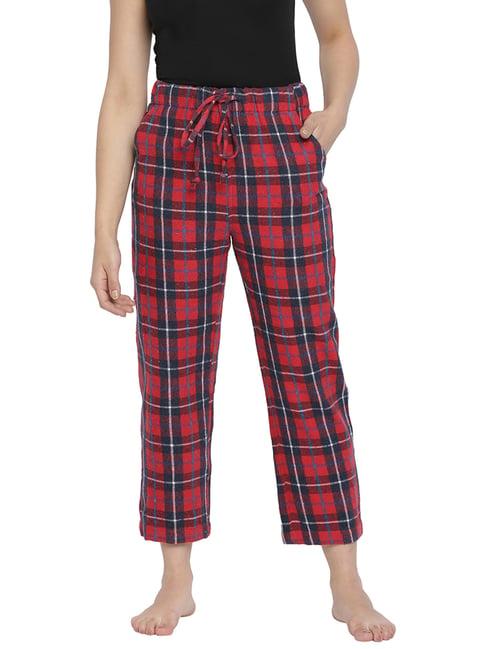 oxolloxo red cotton chequered pyjama