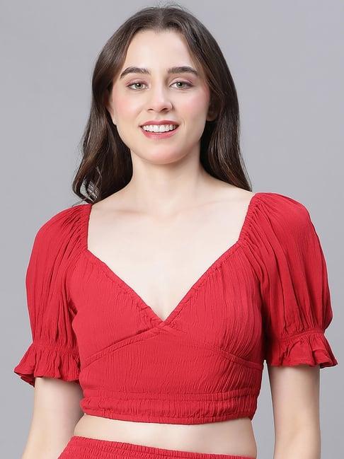 oxolloxo red crop top