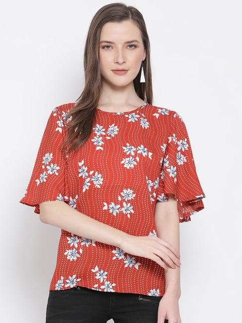 oxolloxo red floral print top
