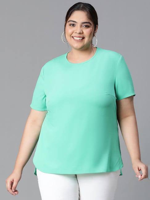 oxolloxo sea green regular fit top