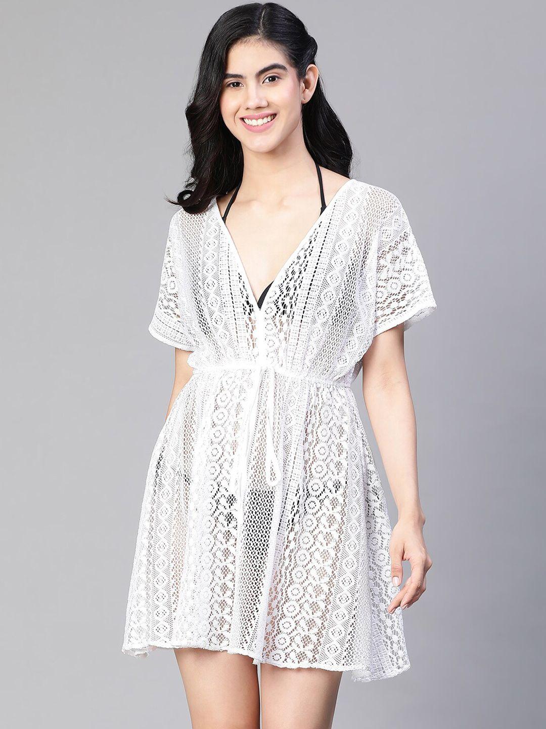 oxolloxo self design cotton cover-up dress