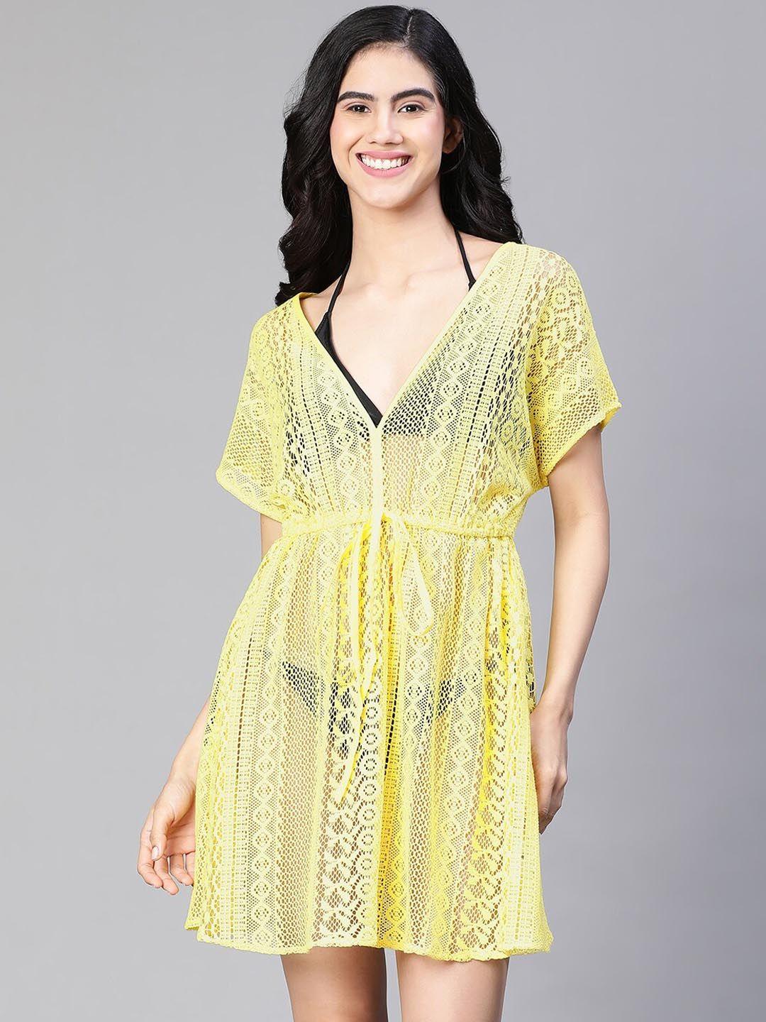 oxolloxo self design cotton cover-up dress