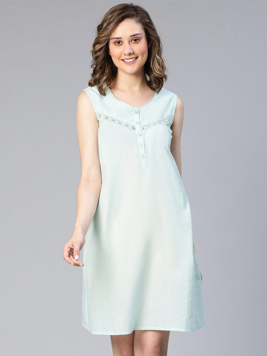 oxolloxo sleeveless pure cotton nightdress