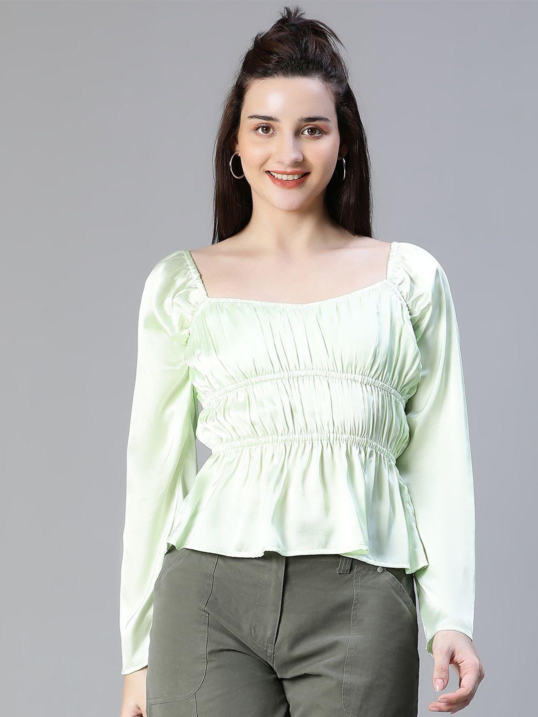 oxolloxo square neck peplum top