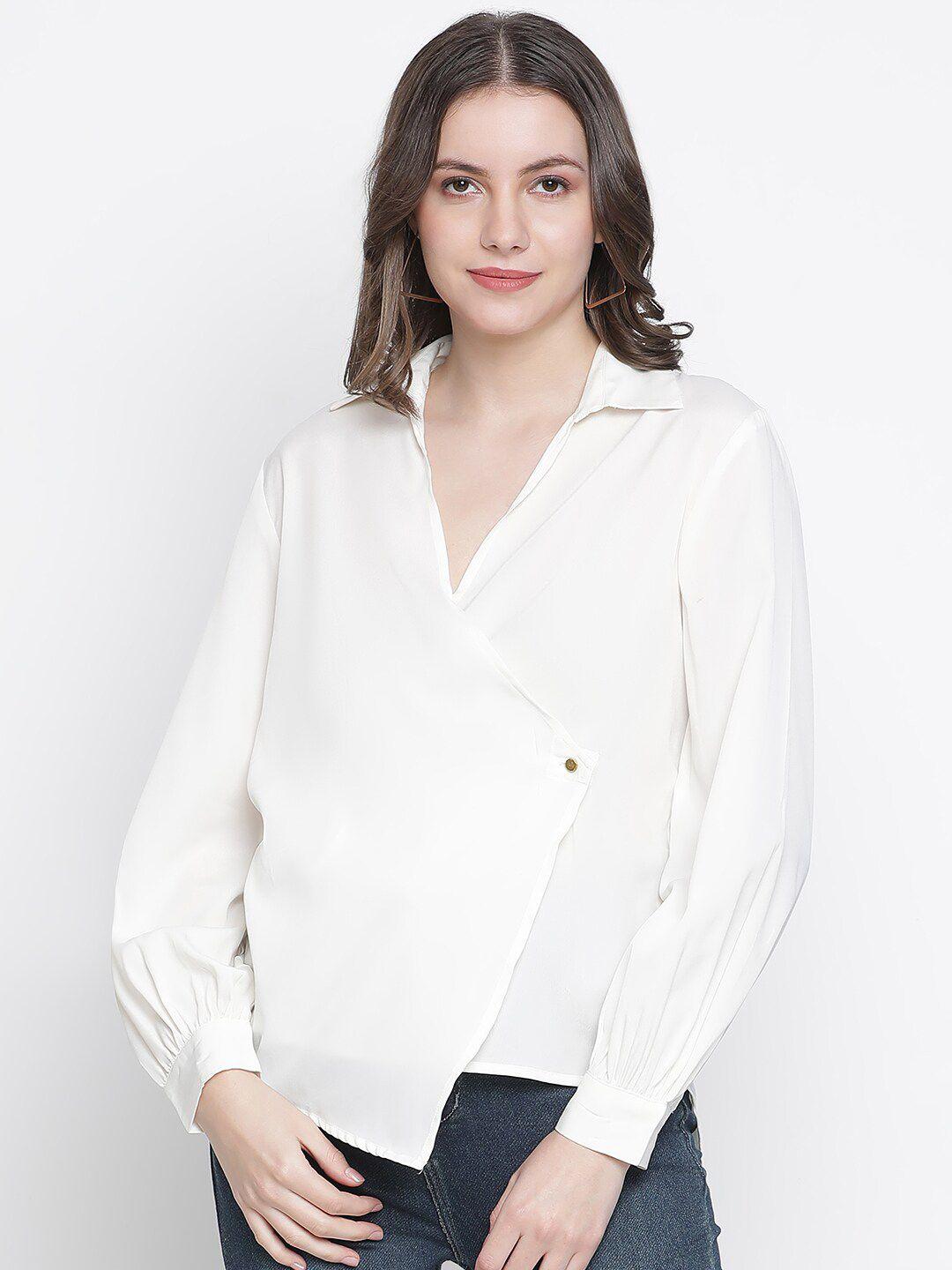 oxolloxo white alyssum layered wrap top